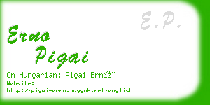 erno pigai business card